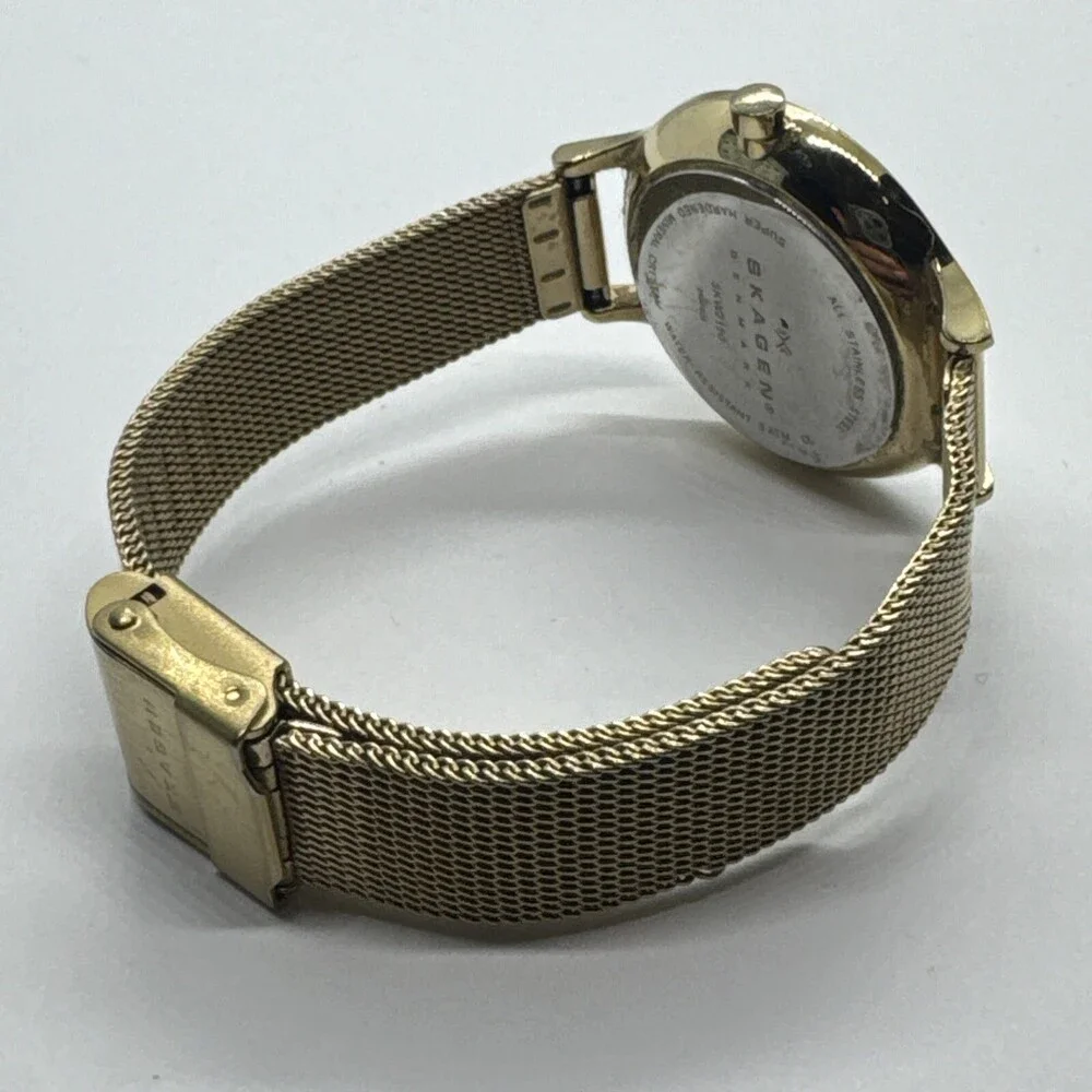 Skagen Anita Lille SKW2150 Women's Gold Stainless Steel Mesh Analog Watch AEA309